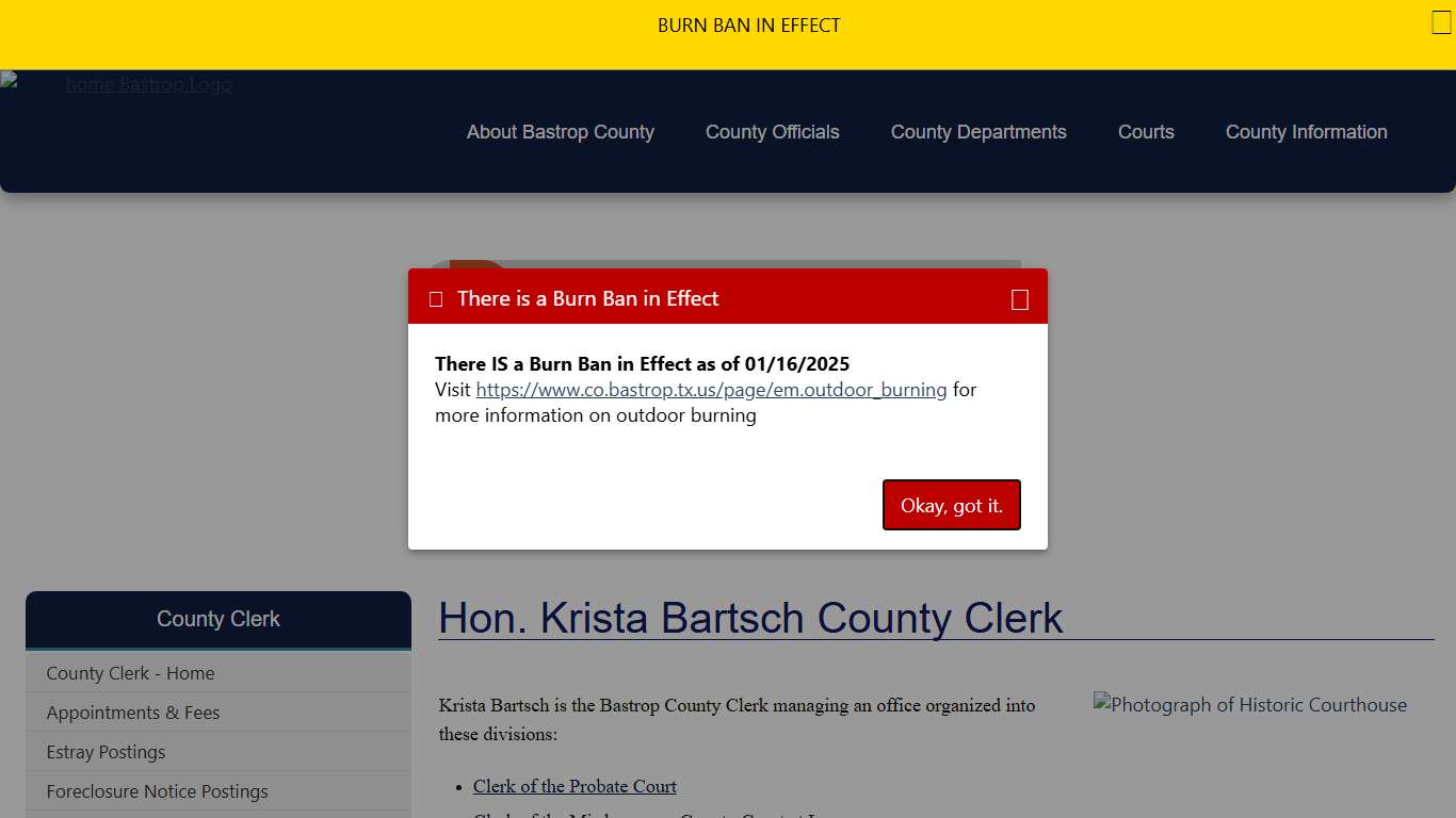 Bastrop County Texas